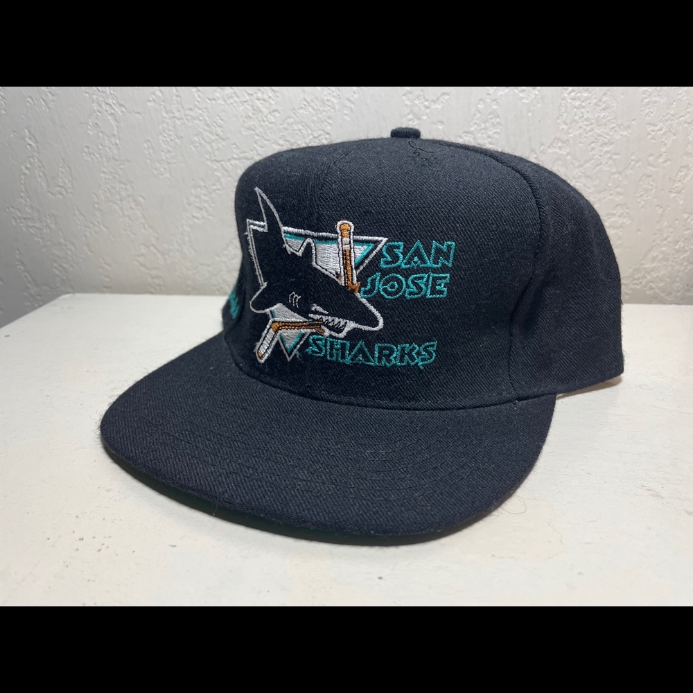 SOLD! - San Jose Sharks American Needle Hat 7 3/8 VTG